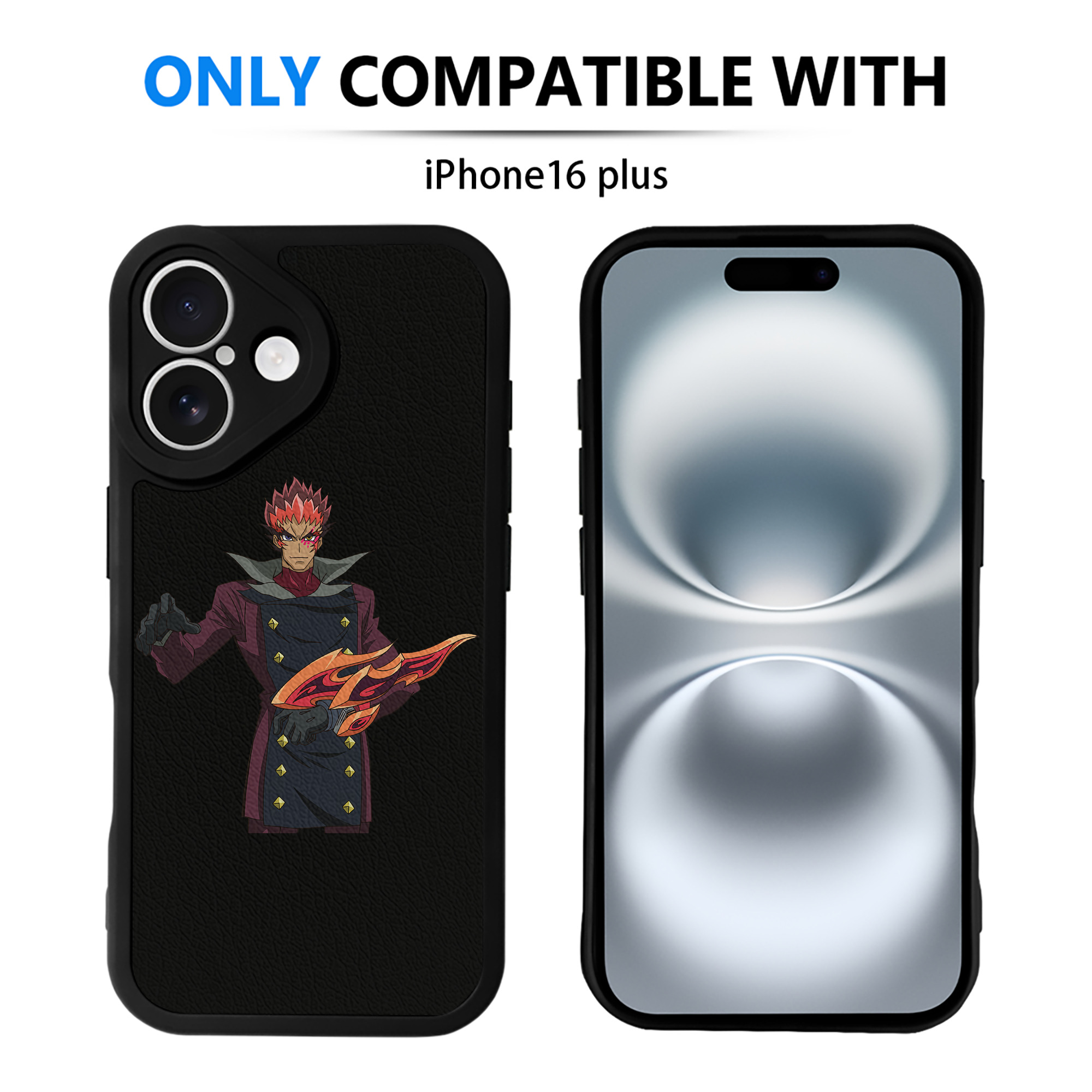 遊☆戯☆王 Yu-Gi-Oh! 【iPhone 16シリーズ対応】シリコンスマホケース（レザー調） 材質：シリコン